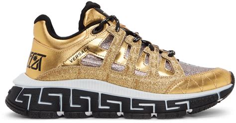 versace shoe gold